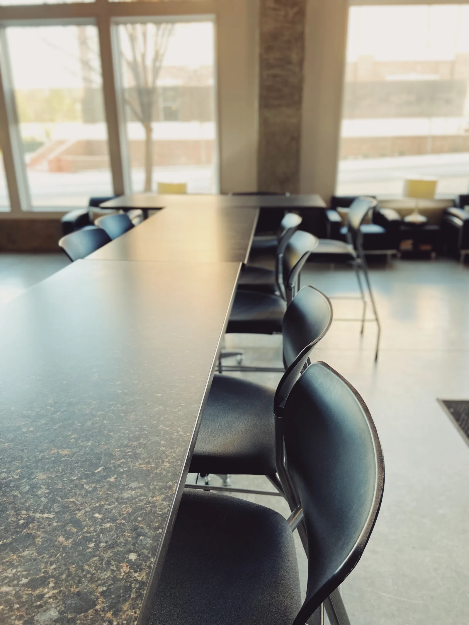 Bar-height counter workspace