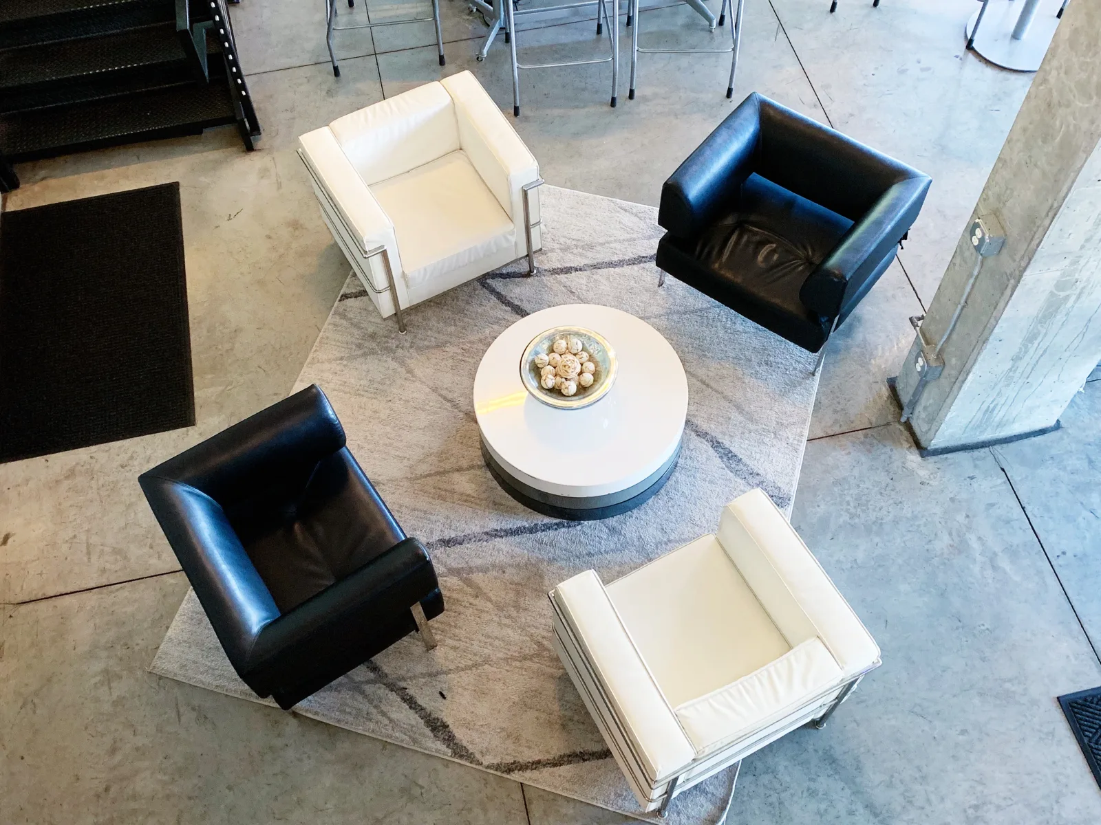 Comfortable lounge seating area