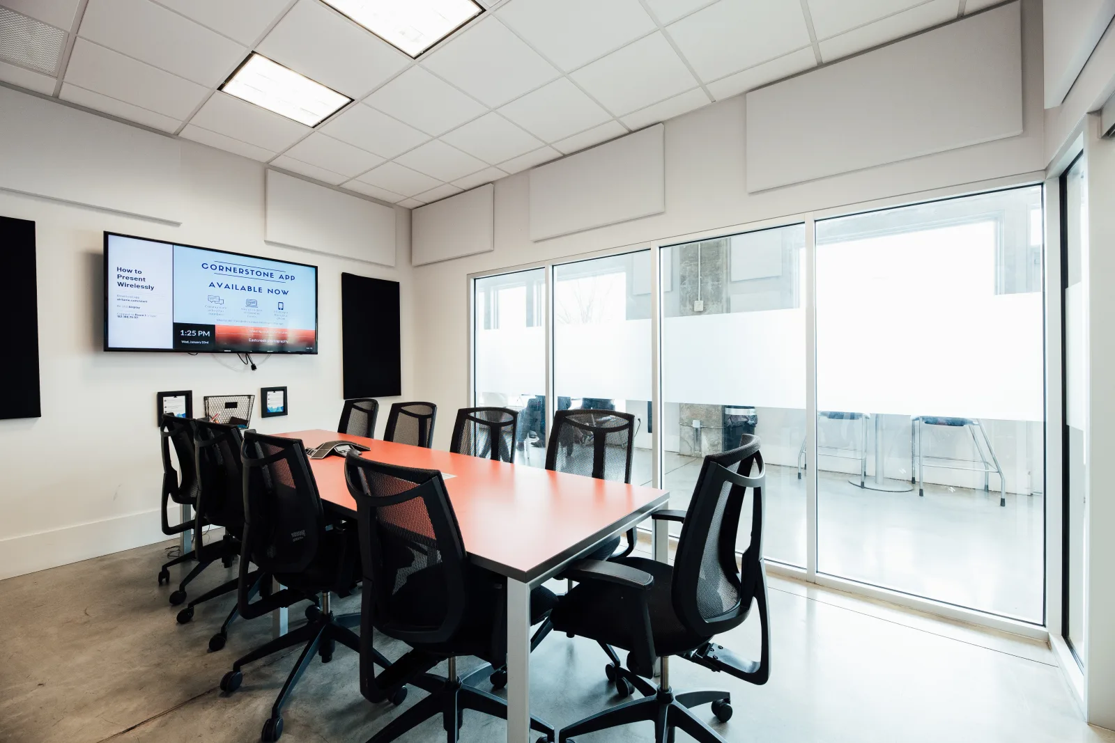 Large conference room setup